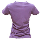 Lilac Short Sleeve Crew Neck T Shirt Nawao.com