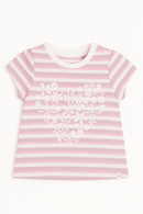 Lilac Stripes Short Sleeves Tee Assorted Nawao.com