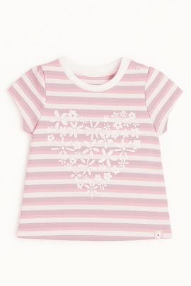 Lilac Stripes Short Sleeves Tee Assorted Nawao.com