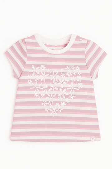 Lilac Stripes Short Sleeves Tee Assorted Nawao.com