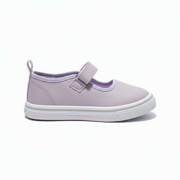 Lilac Velcro Strap Sneaker Lilac S19 Nawao.com
