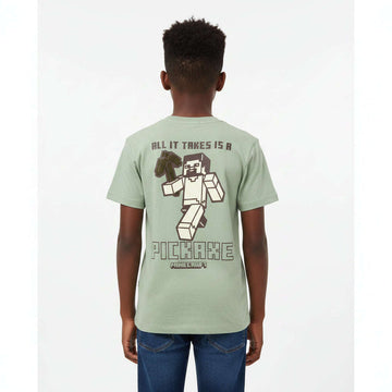 Lime Green Over Size Minecraft T Shirt  Green Nawao.com