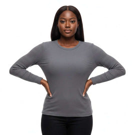 Long Sleeve Seam Less T Shirt Dark Green Small Nawao.com