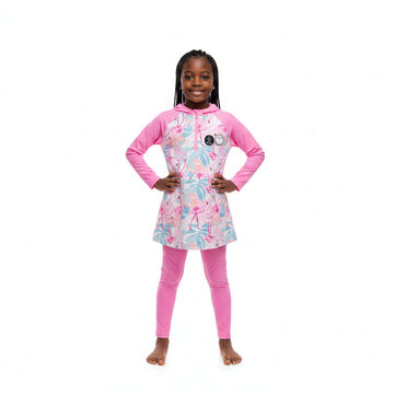 Ls 3Pcs Flamingo Modest Set Pale Pink Nawao.com