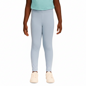 Lt Blue Basic Leggings Nawao.com