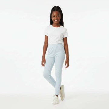Lt Blue Basic Leggings Pale Blue Nawao.com