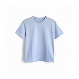 Lt Blue Embellished Floral Boy Top Pale Blue Nawao.com