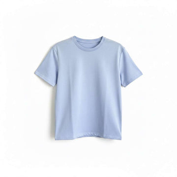 Lt Blue Embellished Floral Boy Top Pale Blue Nawao.com