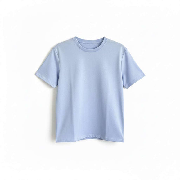 Lt Blue Embellished Floral Boy Top Pale Blue Nawao.com