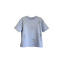 Lt Blue Embellished Floral Boy Top Pale Blue Nawao.com