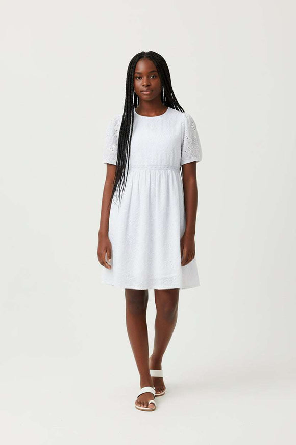 Lt Blue Embroidered Dress Pale Blue Nawao.com