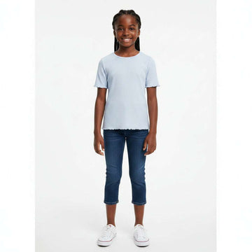 Lt Blue Jacquard Top Pale Blue Nawao.com