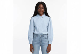 Lt Blue Rhinestone Shirts Pale Blue Nawao.com
