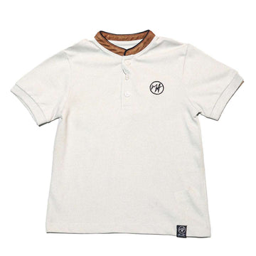 Lt Green Mandarin Collar Polo Nawao.com
