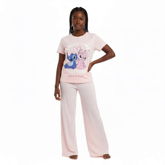 Lt Pink Stitch Chr Pajama Sets Pale Pink Nawao.com