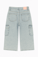 Lt Wash Colored Cargo Pants Light Wash Nawao.com