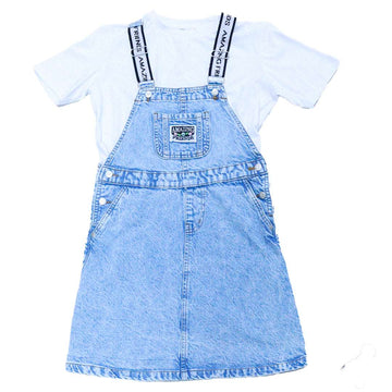 Lt Wash Denim Dungarees With T Shirts Light Wash Nawao.com