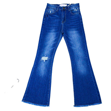 LT WASH FLARED HEM JEANS LIGHT WASH 8 9 YEARS Nawao.com