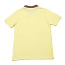 Lt Yellow Mandarin Collar Polo Nawao.com