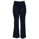 LUREX WEAVED CO  ORD TROUSER BLACK Nawao.com