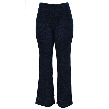 LUREX WEAVED CO  ORD TROUSER BLACK Nawao.com