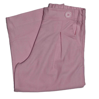 Lyocell Pink Wide Leg Trouser Pale Pink Nawao.com