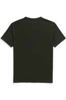 Mandrain Collar Polo Shirt Charcoal Nawao.com