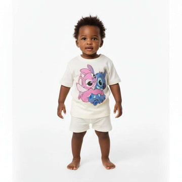 Marble color Stitch Placement Print Tee Nawao.com