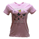 Mauve Butterfly Printed T Shirt Nawao.com