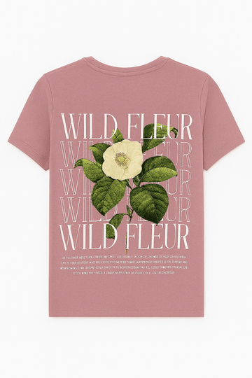 Mauve Oversized T Shirt Nawao.com