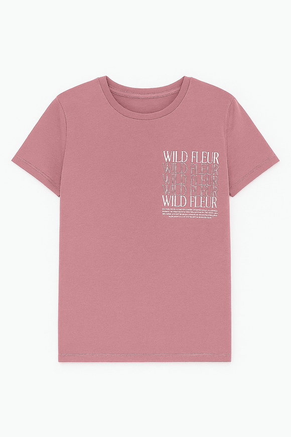 Mauve Oversized T Shirt Nawao.com