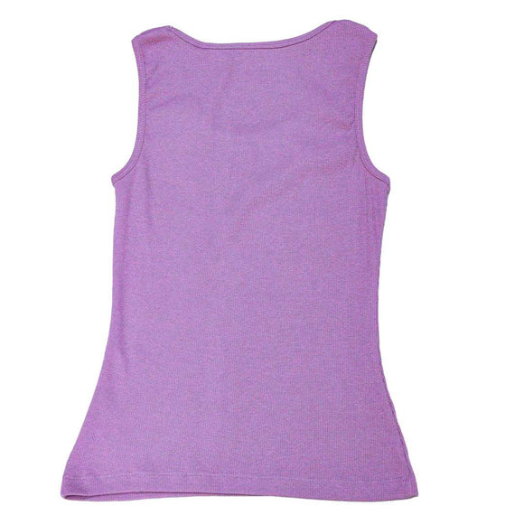 Mauve Plain Rib Vest Nawao.com