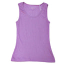 Mauve Plain Rib Vest Nawao.com