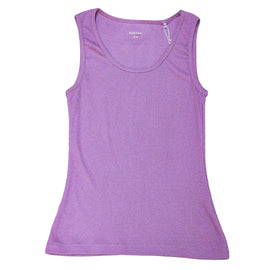 Mauve Plain Rib Vest Nawao.com