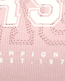 Mauve Rib Contrast T Shirt Nawao.com