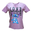 Mauve Stitch Printed T Shirt Nawao.com