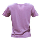 Mauve Stitch Printed T Shirt Nawao.com
