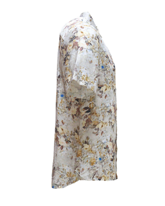 Mens S/Slvs Printed Shirts With Regular Collar Nawao.com
