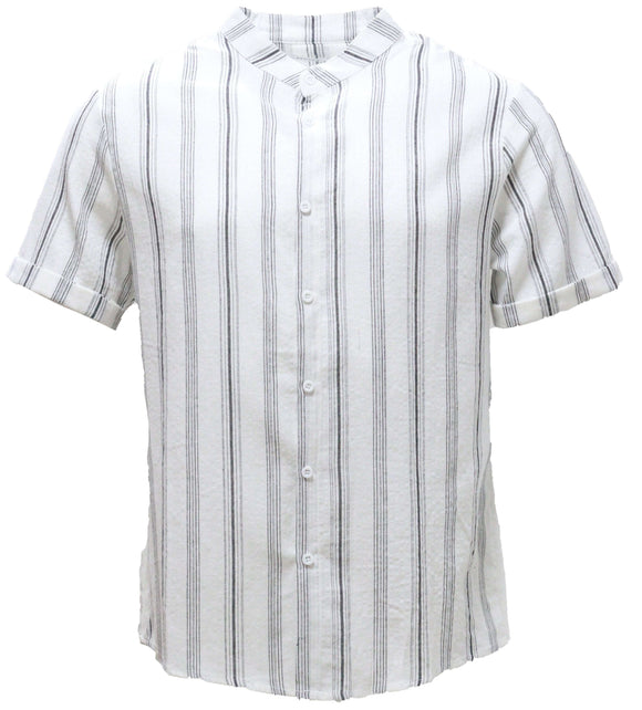 Mens S/Slvs Printed Shirts With Round Neck Collar Nawao.com