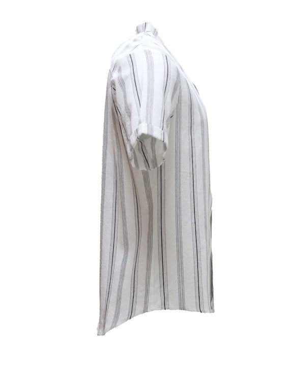 Mens S/Slvs Printed Shirts With Round Neck Collar Nawao.com