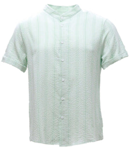 Mens S/Slvs Printed Shirts With Round Neck Collar Nawao.com