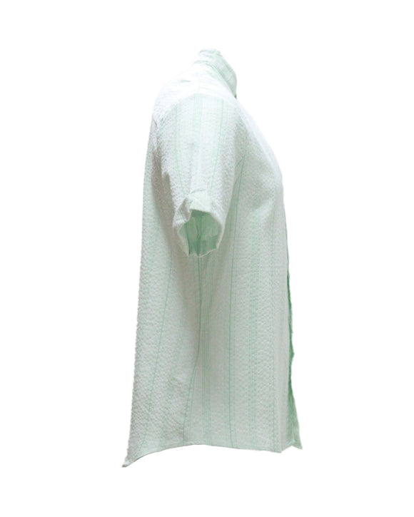 Mens S/Slvs Printed Shirts With Round Neck Collar Nawao.com