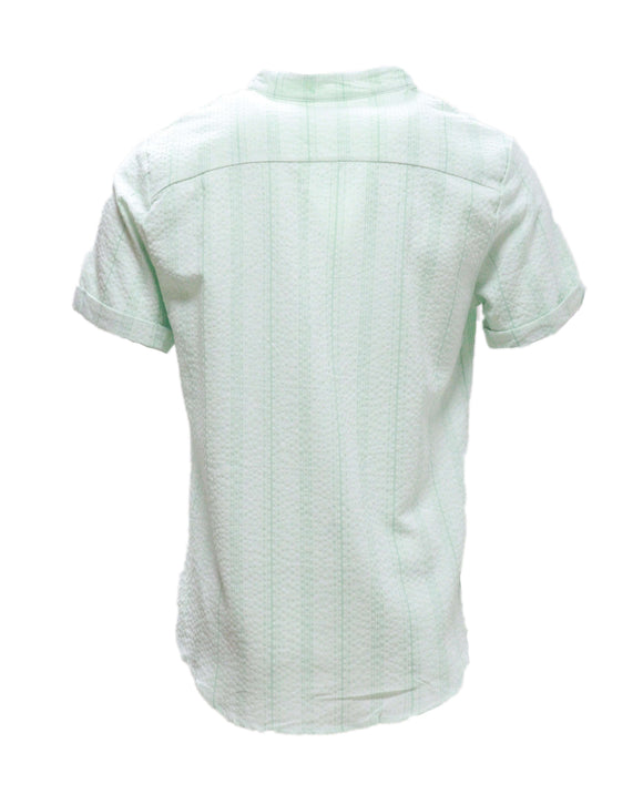 Mens S/Slvs Printed Shirts With Round Neck Collar Nawao.com