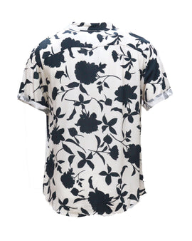 Mens S/Slvs Printed Shirts With Round Neck Collar Nawao.com