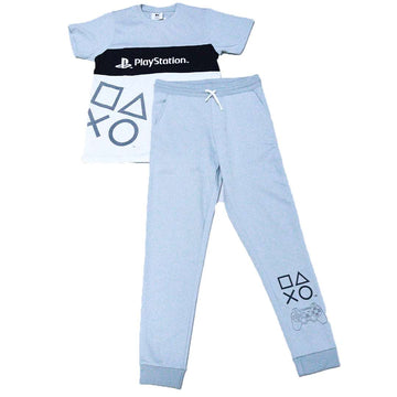 Mid Grey Cut And Sew Playstation Nightsuit Nawao.com