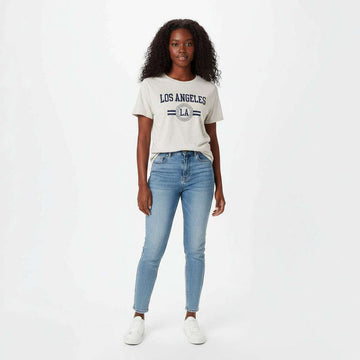 Mid Grey Graphic T Shirt Nawao.com