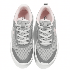 Mid Grey Mesh Lace Up Sneaker Nawao.com