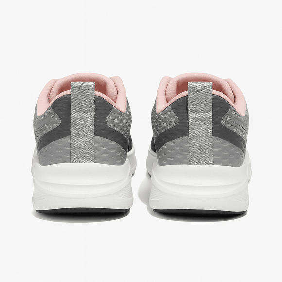 Mid Grey Mesh Lace Up Sneaker Nawao.com