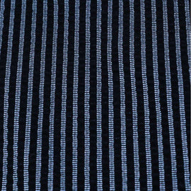 Mid Grey Seersucker Stripe Mandarin Polo Nawao.com