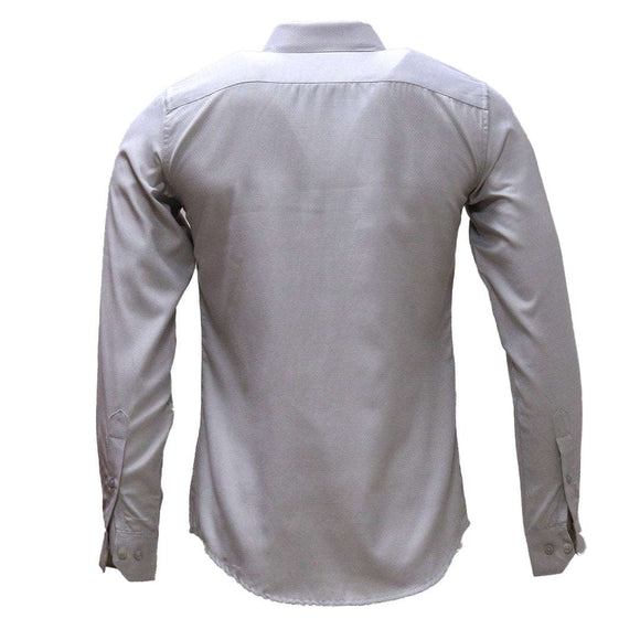 Mid Grey Stand Up Pack Shirt Mid Grey Nawao.com
